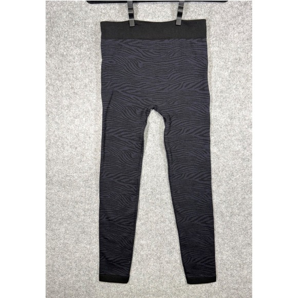 Blue Star Clothing Company Pants - Blue Star Clothing Company Leggings Womens L/XL Black Zebra Fleece Lined